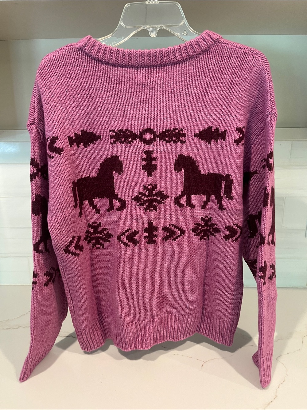 Sundance NEW Spirited Horse Crewneck Pullover Sweater size M NWT - Picture 12 of 13